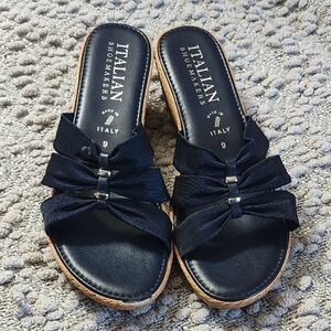 Italian Shoemakers Women's Black Sandals